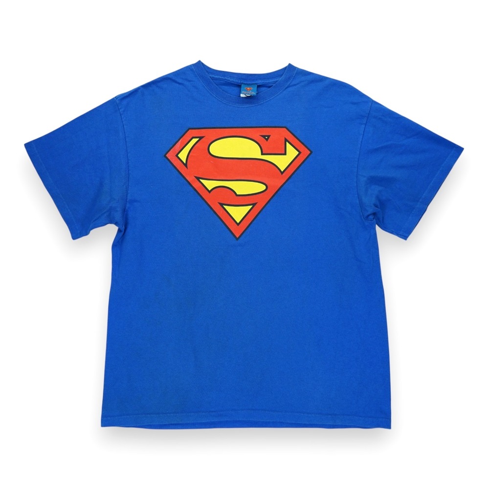 Vintage Superman TShirt Men's DC Comics Superhero Logo Preshrunk Cotton  XL
